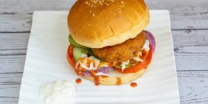 Cheesy Chicken Burger