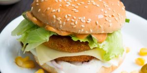 Double Tikki Veg Burger