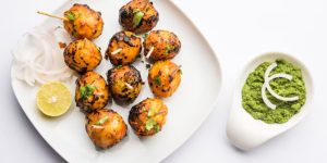 Mushroom Achari Tikka